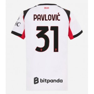 Fotbalové Dres AC Milan Strahinja Pavlovic #31 Dámské Venkovní Oblečení 2025-26 Krátký Rukáv